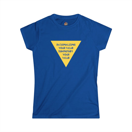 Workplace Wisdoms 'Value' Women's Softstyle Tee