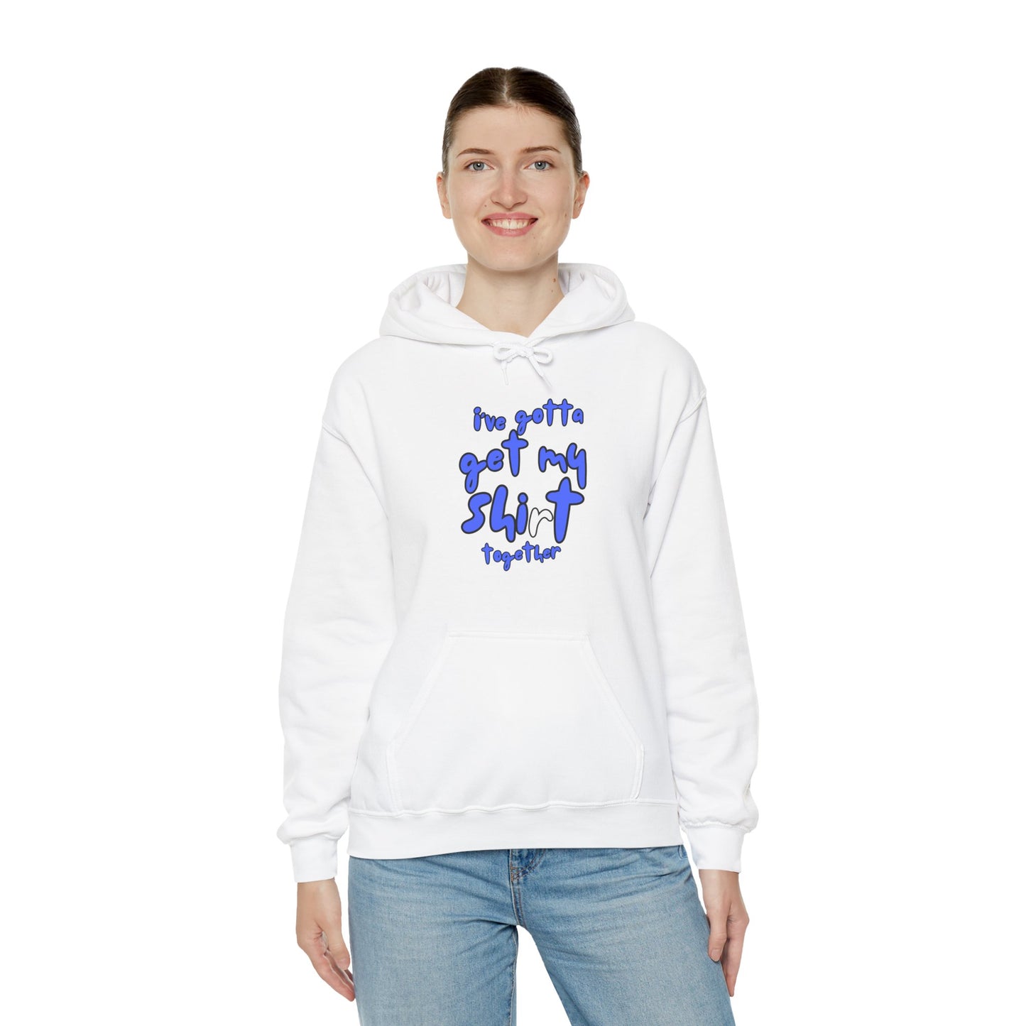 Workplace Wisdoms 'Shit Shirt Together' Heavy Hooded Sweatshirt
