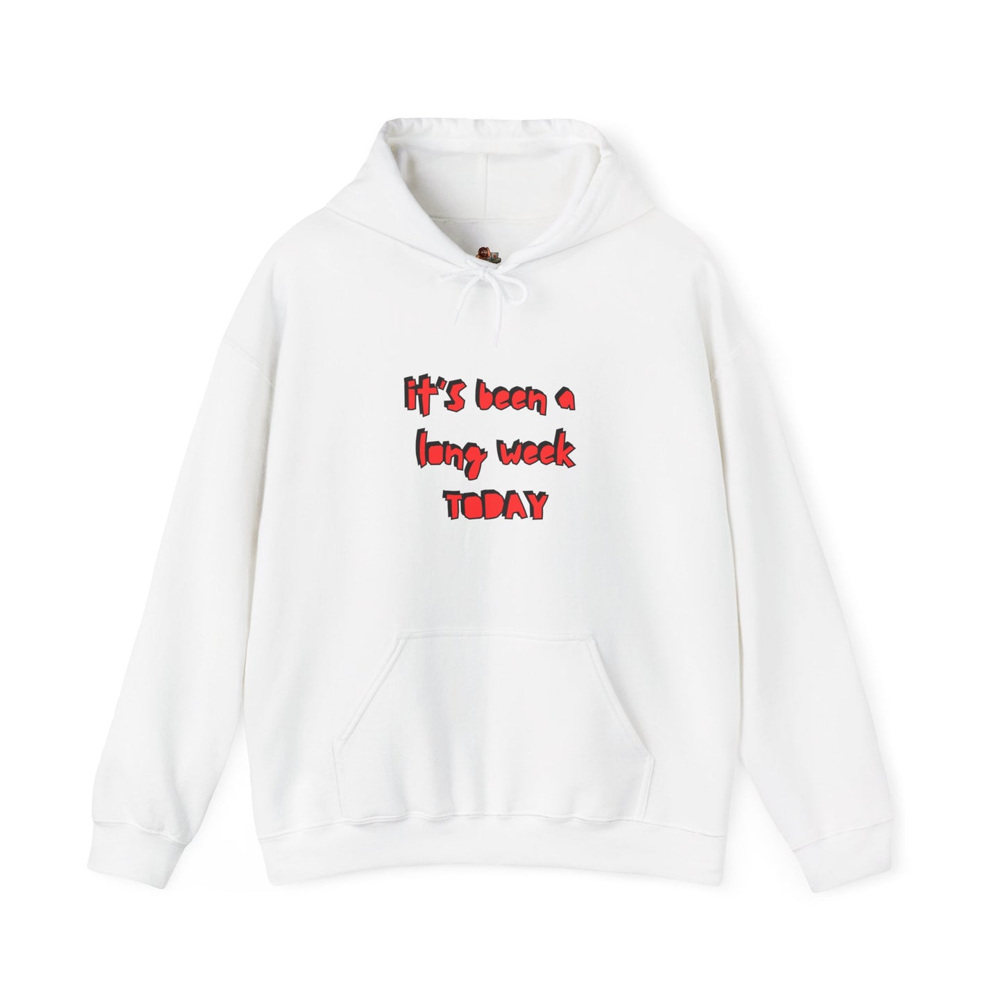 Workplace Wisdoms 'Long Week' Heavy Hooded Sweatshirt