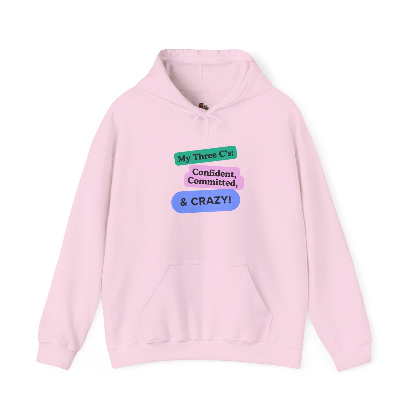 Workplace Wisdoms 'Three C's' Heavy Hooded Sweatshirt