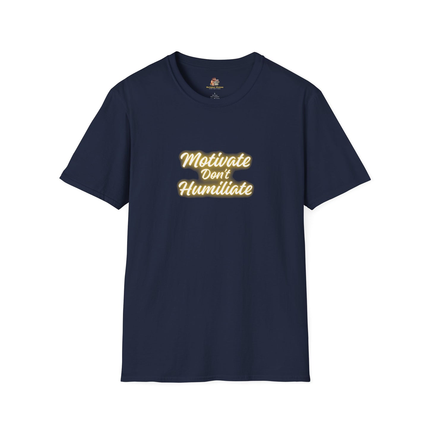 Workplace Wisdoms 'Motivate' Unisex Soft Cotton Tee