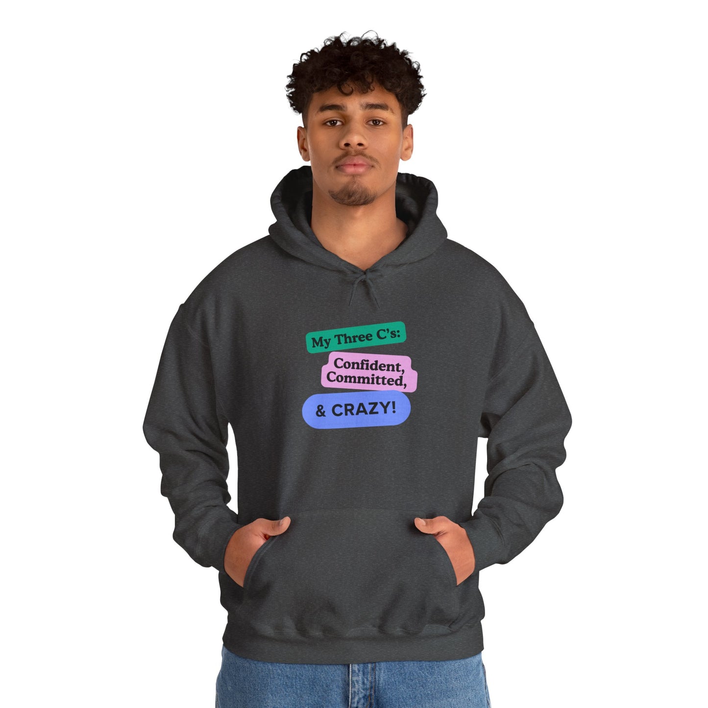 Workplace Wisdoms 'Three C's' Heavy Hooded Sweatshirt