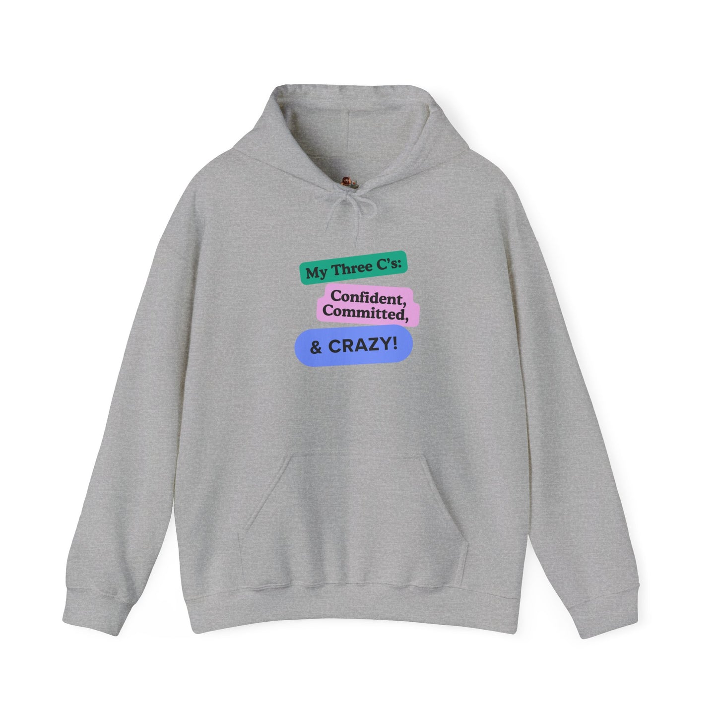 Workplace Wisdoms 'Three C's' Heavy Hooded Sweatshirt