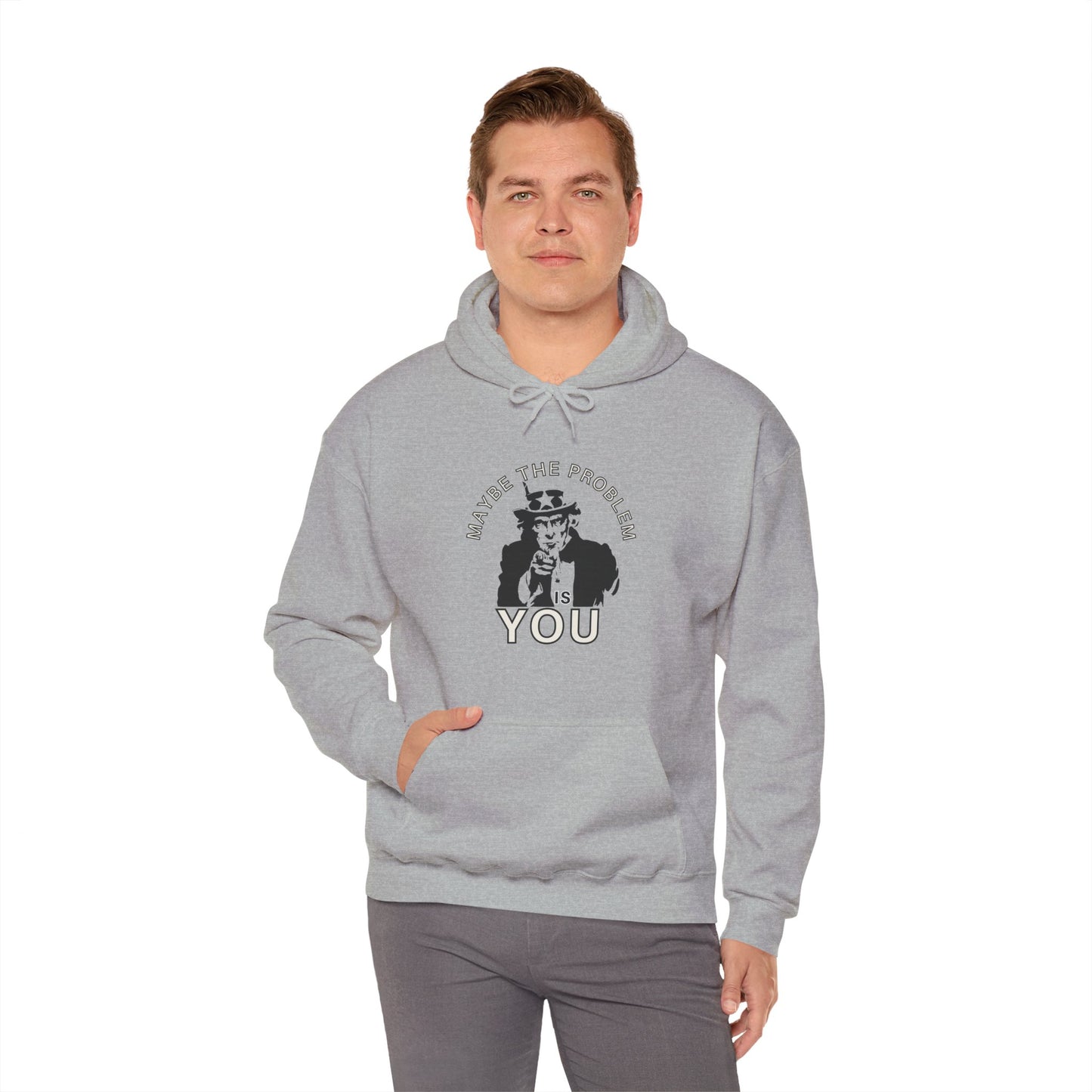 Workplace Wisdoms 'Problem' Heavy Hooded Sweatshirt
