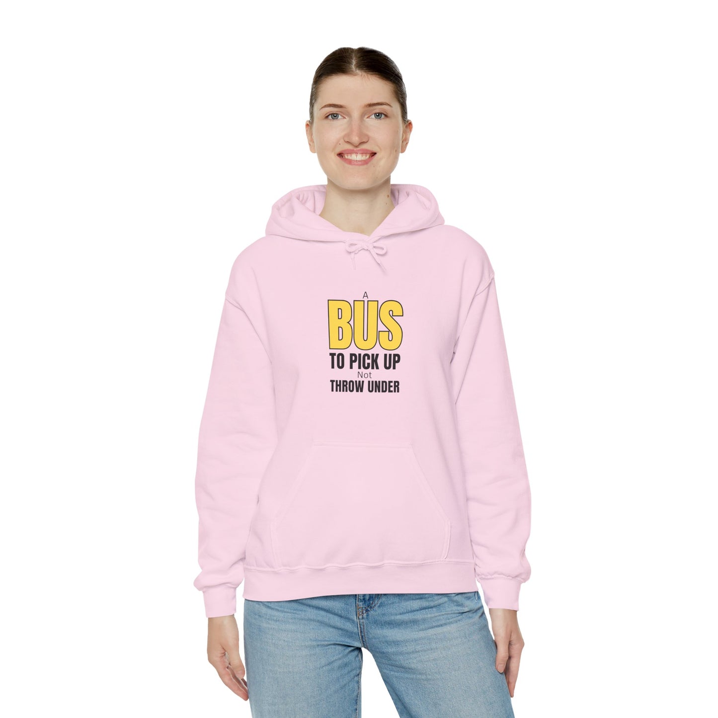 Workplace Wisdoms 'A Bus' Heavy Hooded Sweatshirt