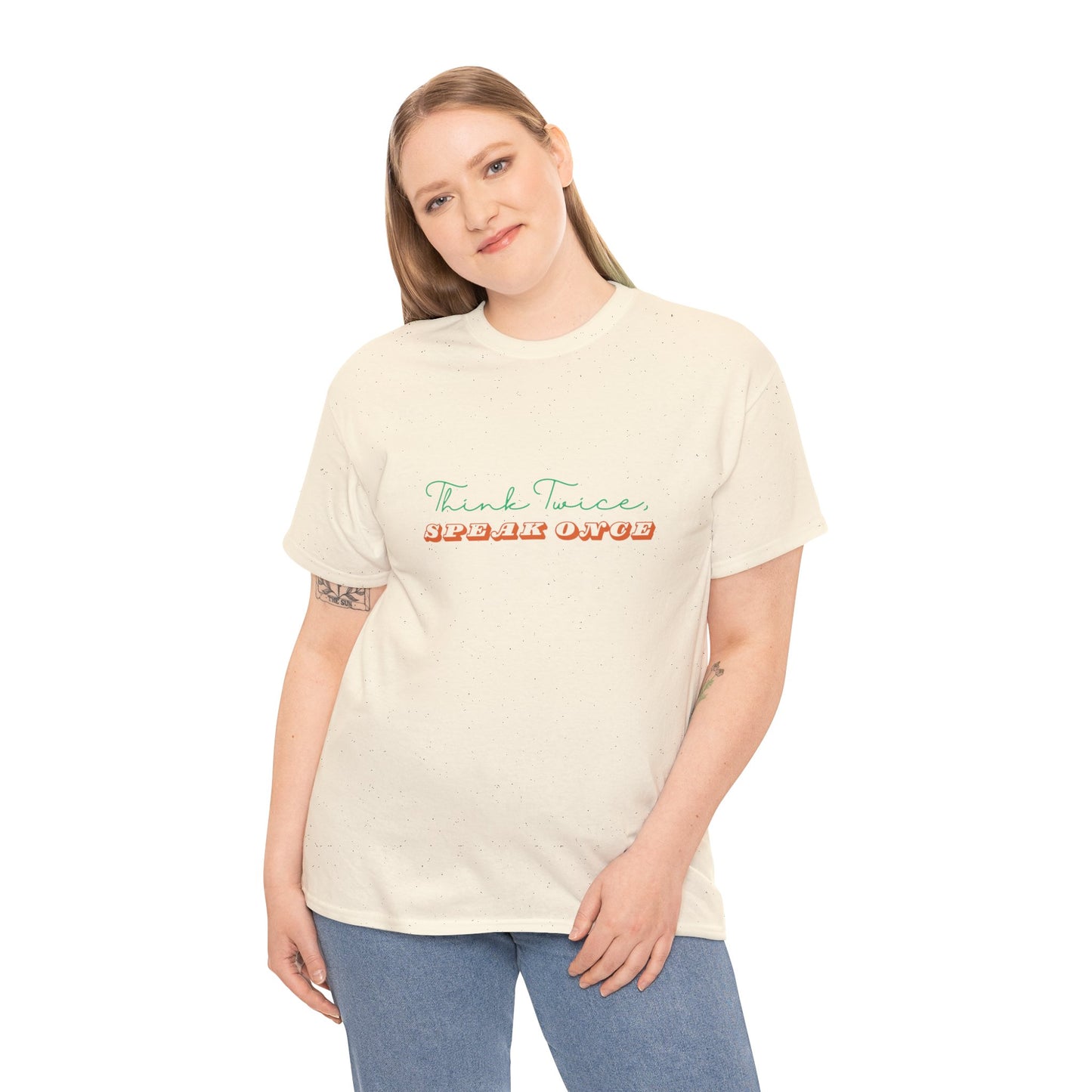 Workplace Wisdoms 'Think Twice' Heavy Cotton Tee