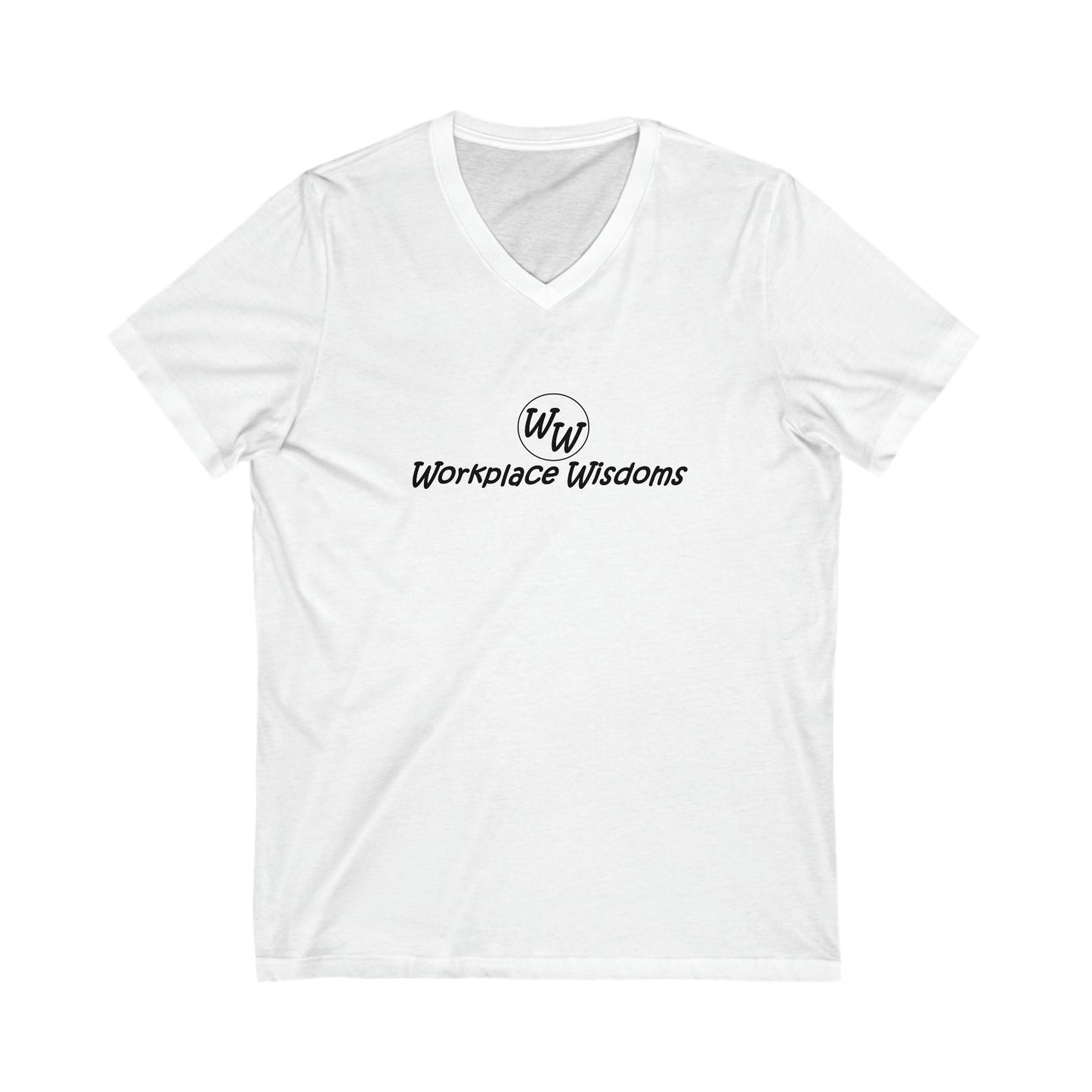 Workplace Wisdoms - Unisex Jersey Short Sleeve V-Neck Tee