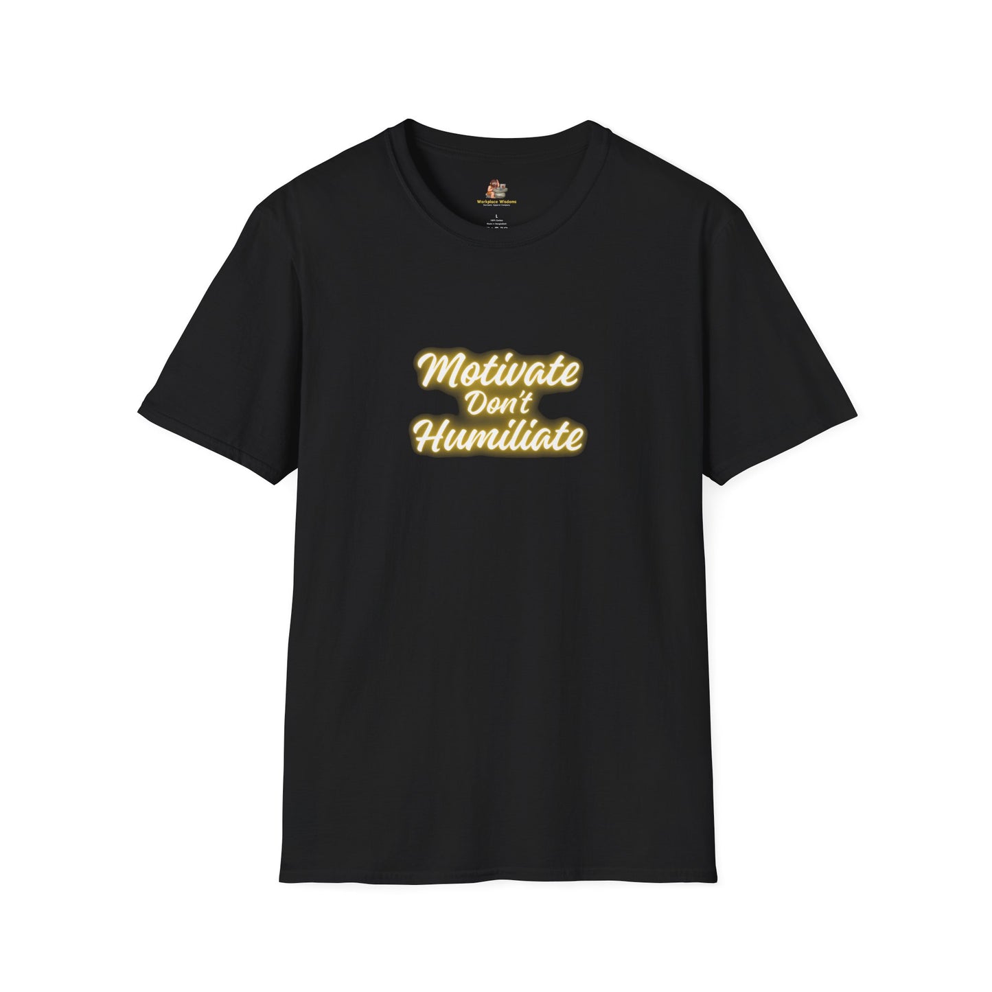 Workplace Wisdoms 'Motivate' Unisex Soft Cotton Tee
