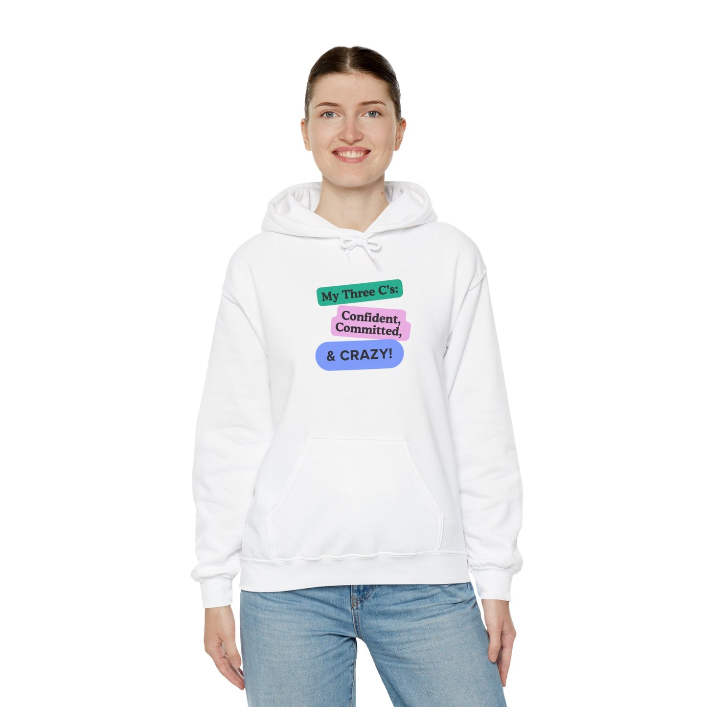 Workplace Wisdoms 'Three C's' Heavy Hooded Sweatshirt