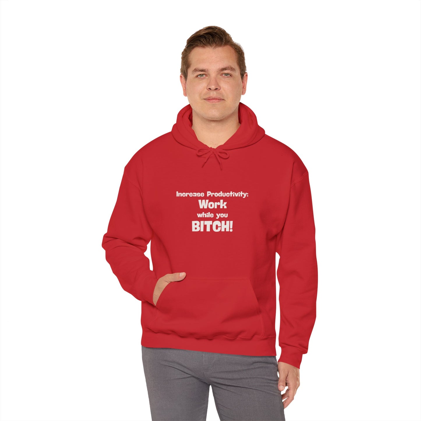 Workplace Wisdoms 'Increase Productivity' Heavy Hooded Sweatshirt