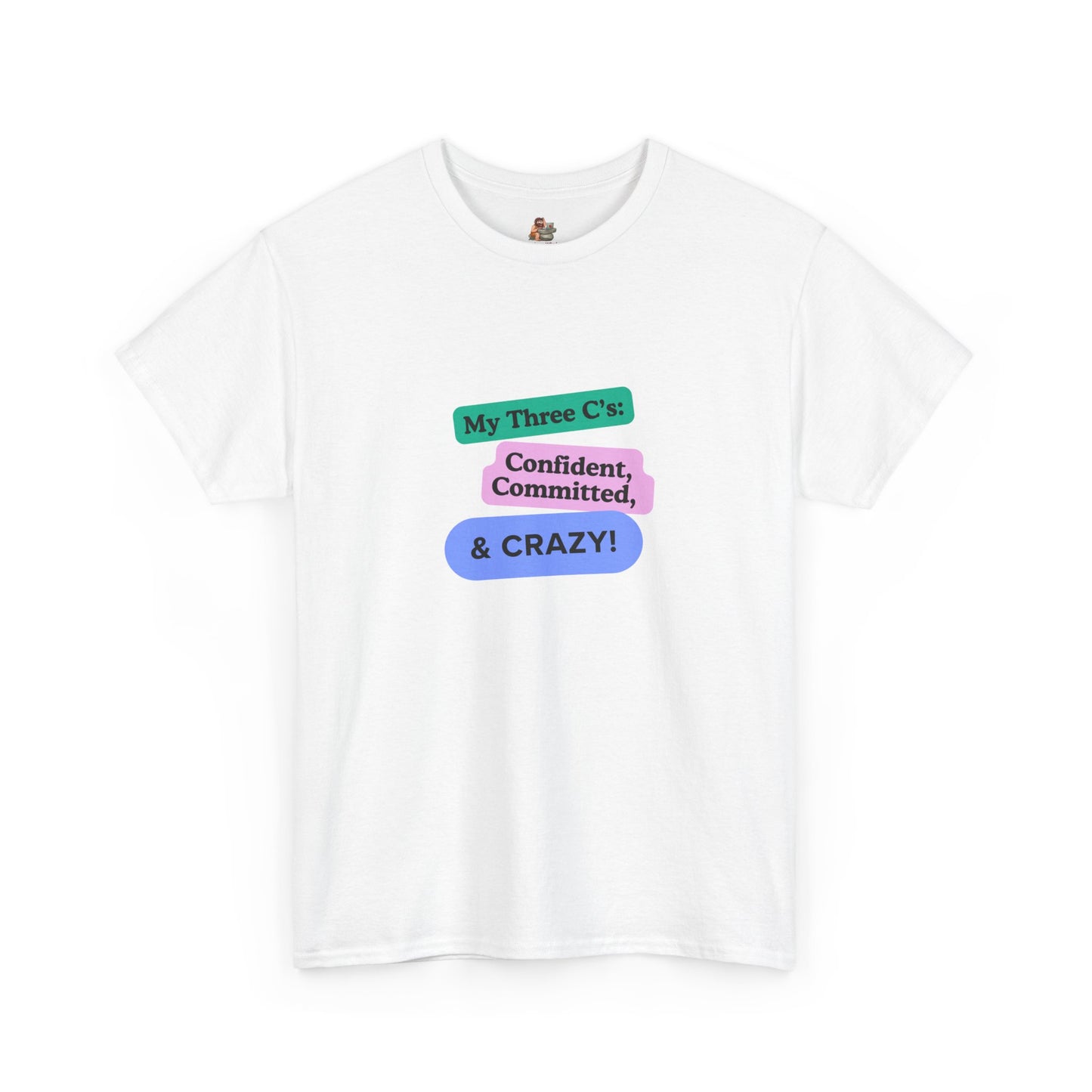 Workplace Wisdoms 'Three C's' Heavy Cotton Tee