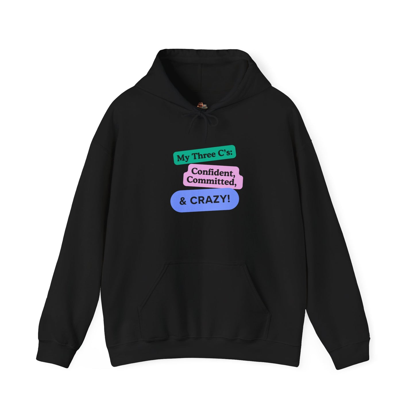 Workplace Wisdoms 'Three C's' Heavy Hooded Sweatshirt
