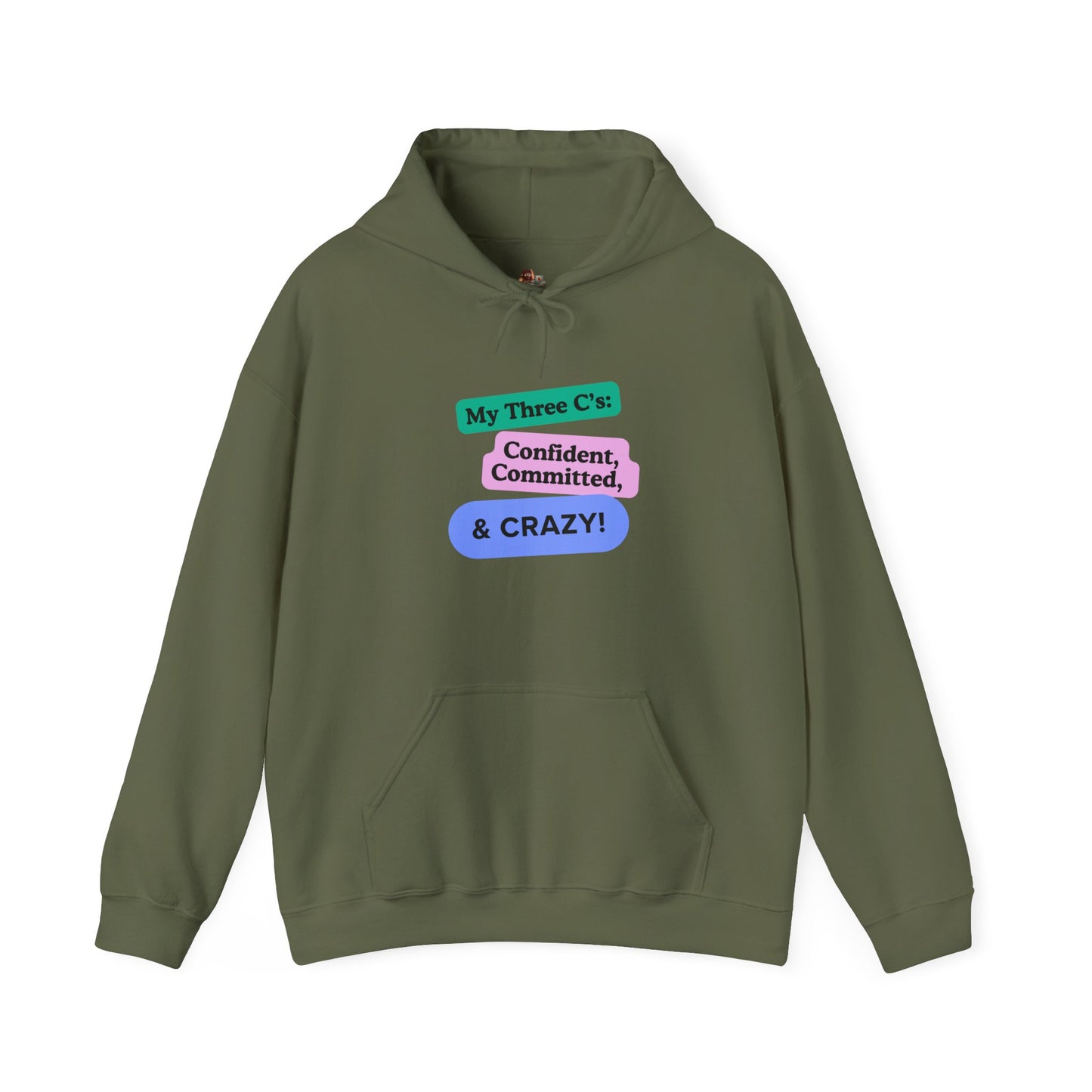Workplace Wisdoms 'Three C's' Heavy Hooded Sweatshirt
