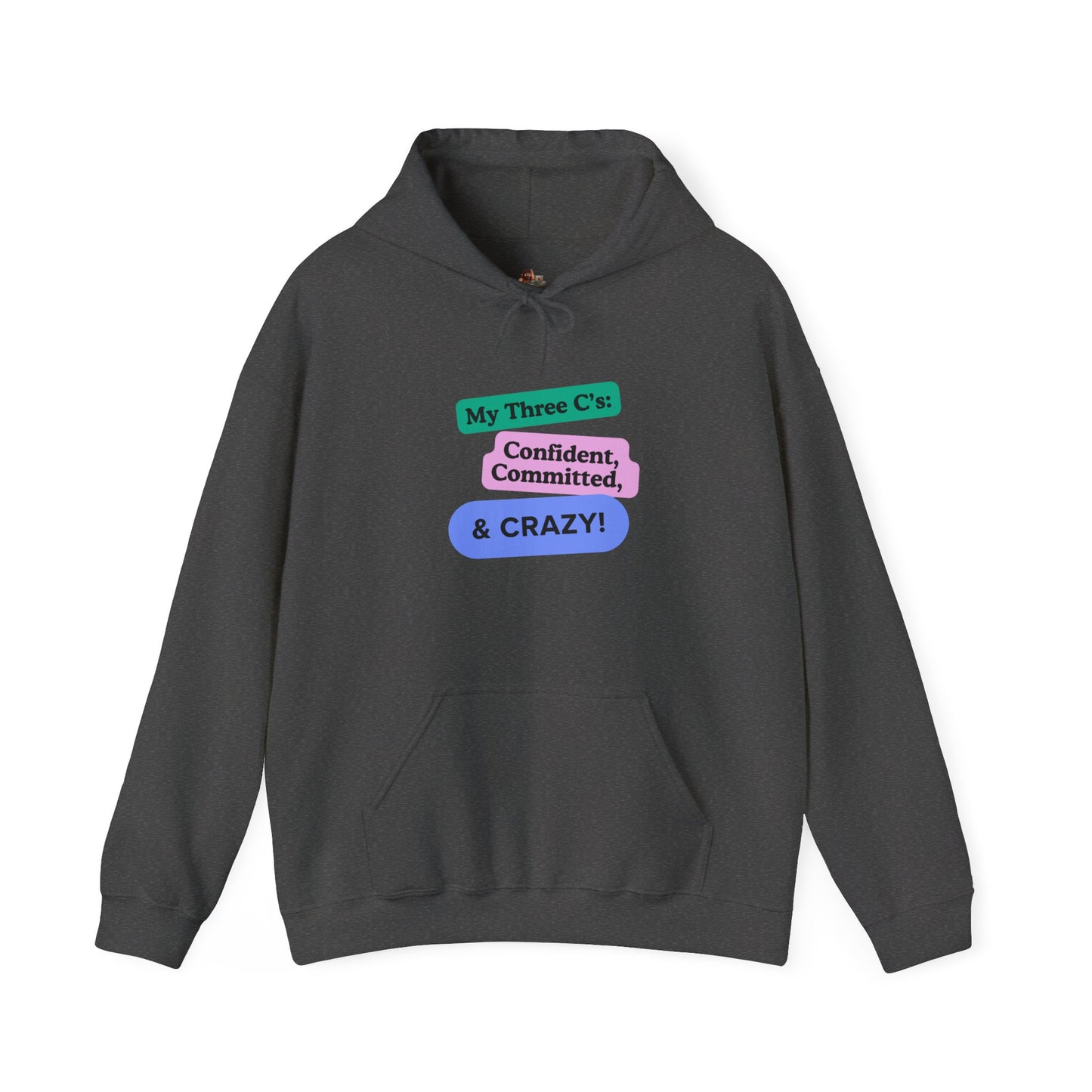 Workplace Wisdoms 'Three C's' Heavy Hooded Sweatshirt