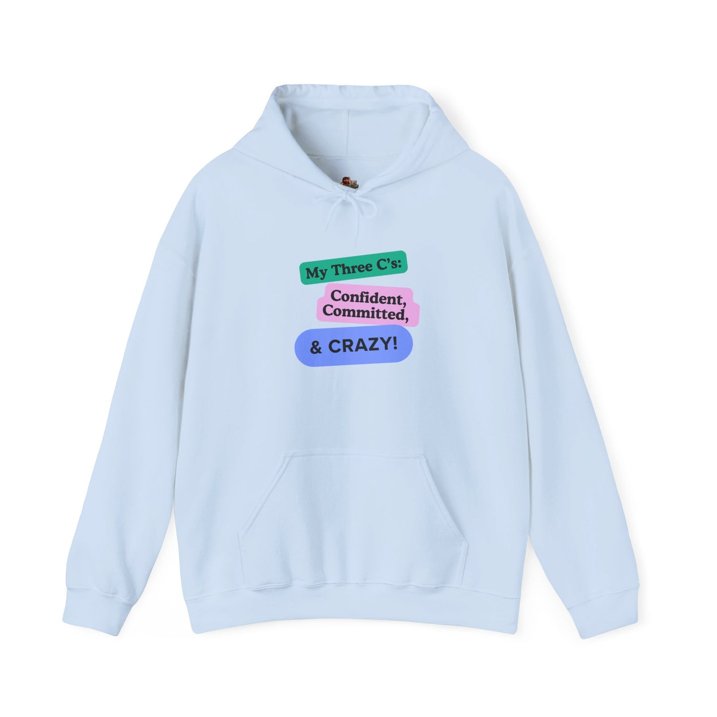 Workplace Wisdoms 'Three C's' Heavy Hooded Sweatshirt