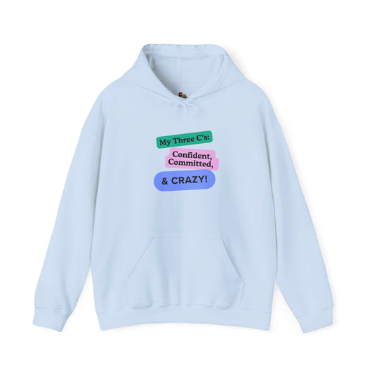Workplace Wisdoms 'Three C's' Heavy Hooded Sweatshirt