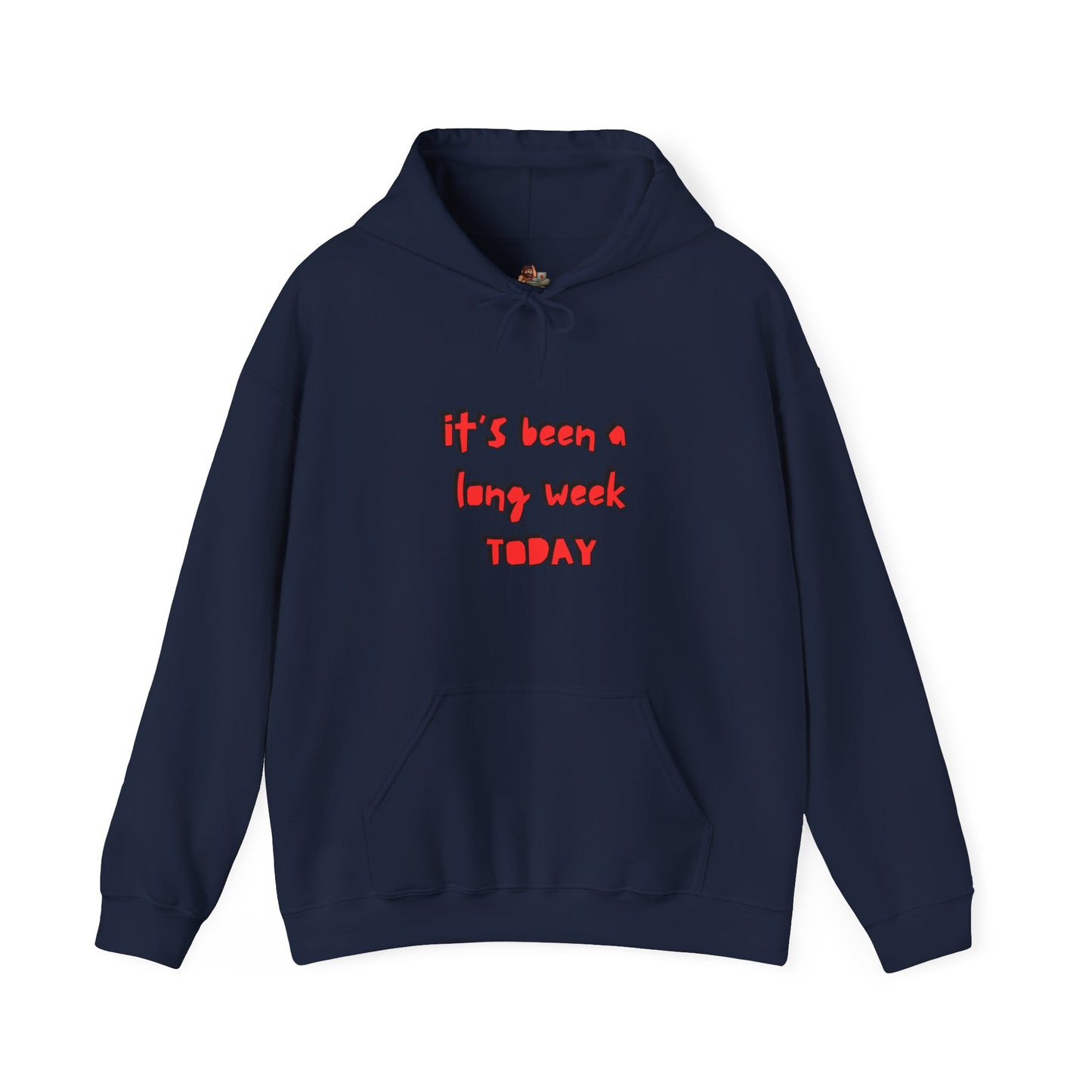 Workplace Wisdoms 'Long Week' Heavy Hooded Sweatshirt