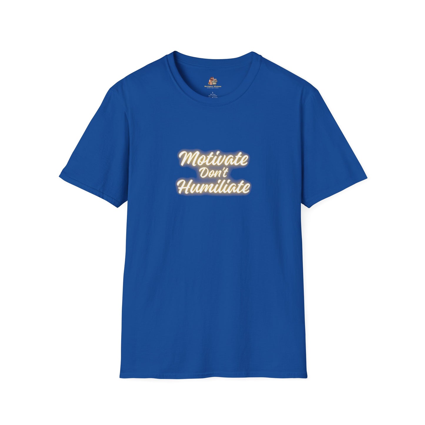 Workplace Wisdoms 'Motivate' Unisex Soft Cotton Tee