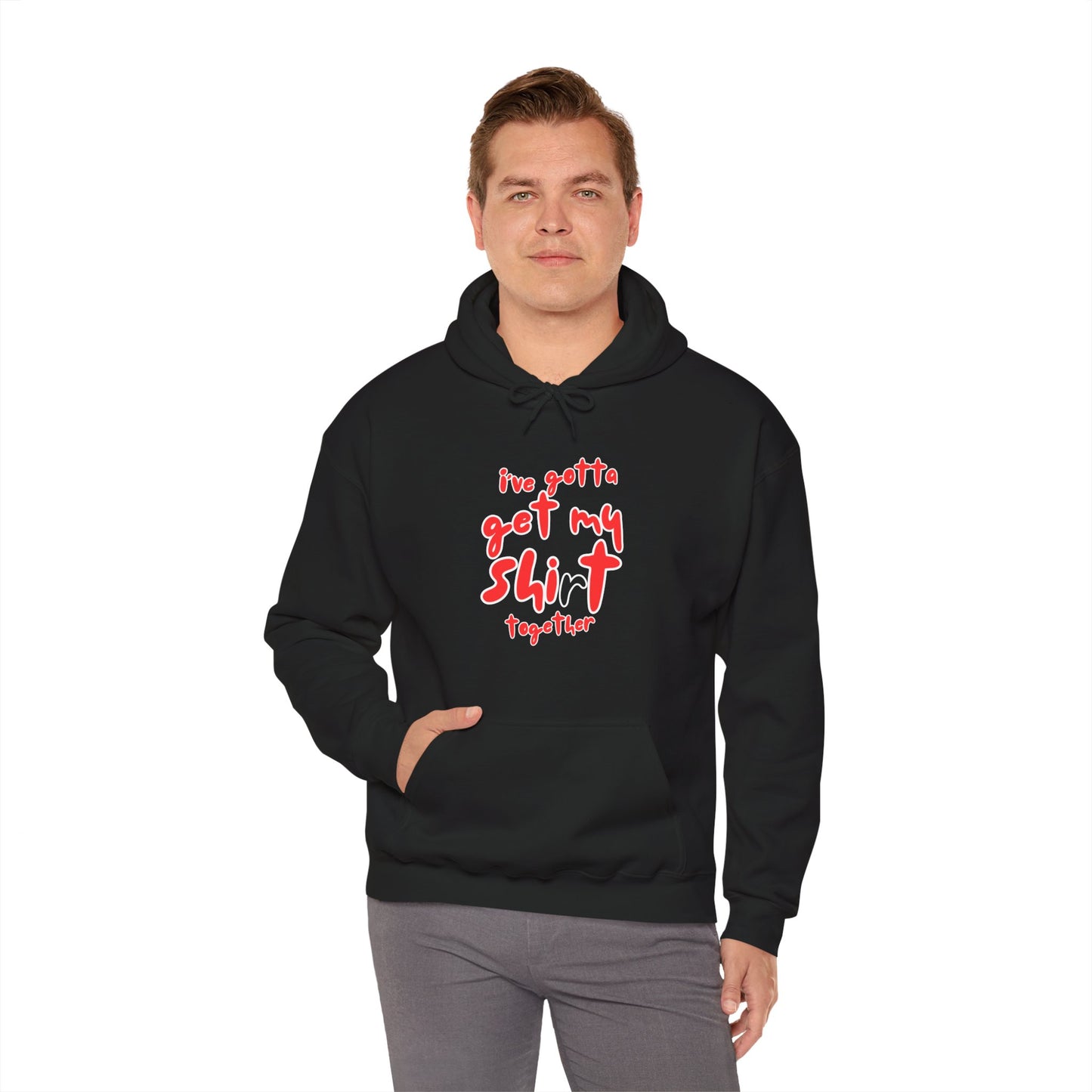 Workplace Wisdoms 'Shit Shirt Together' Heavy Hooded Sweatshirt