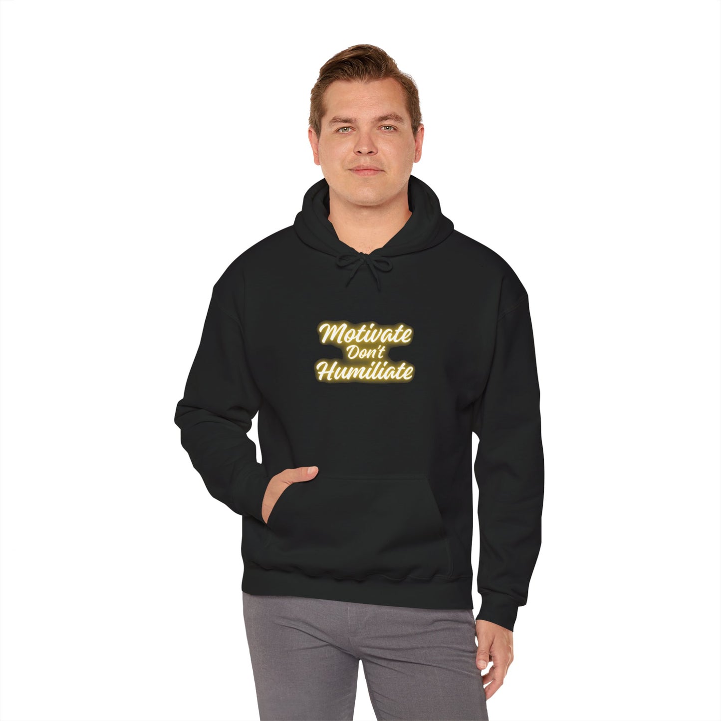 Workplace Wisdoms 'Motivate' Heavy Hooded Sweatshirt