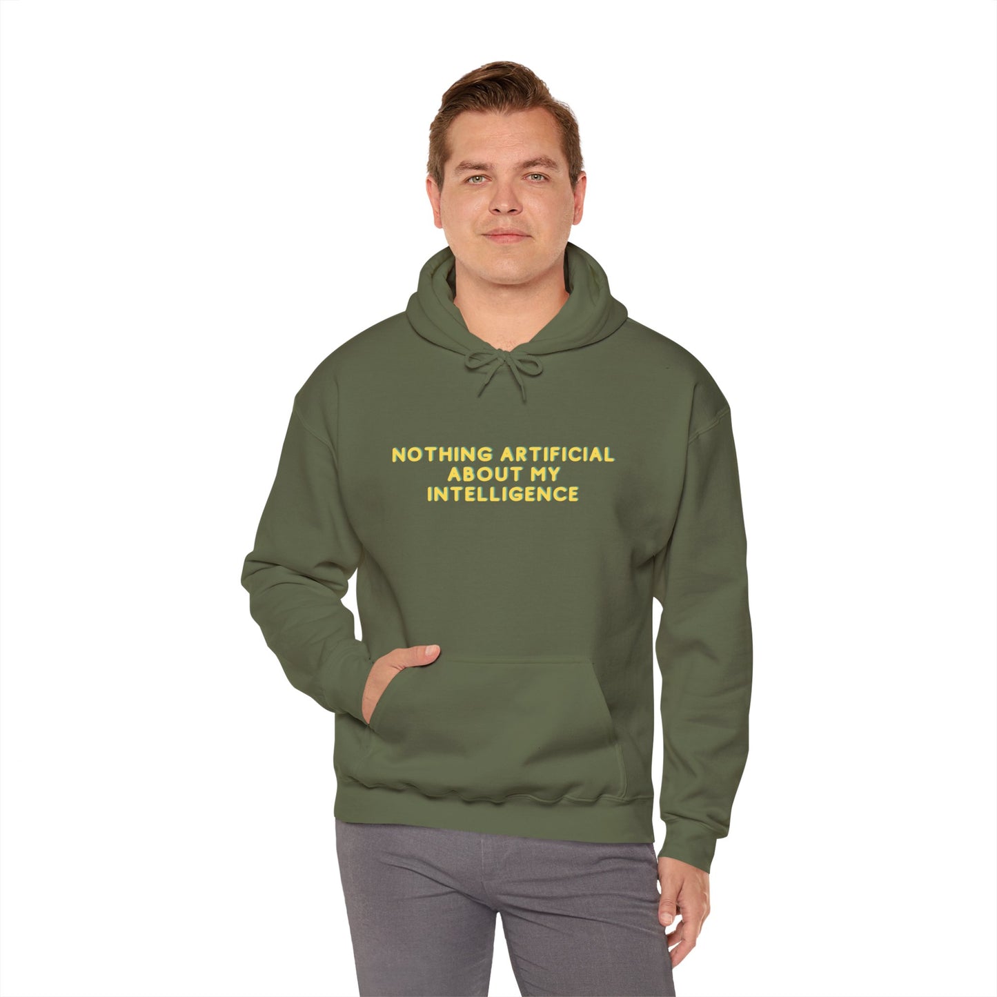Workplace Wisdoms 'Artificial' Heavy Hooded Sweatshirt