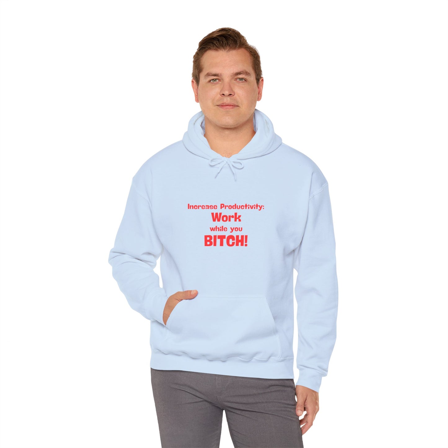 Workplace Wisdoms 'Increase Productivity' Heavy Hooded Sweatshirt