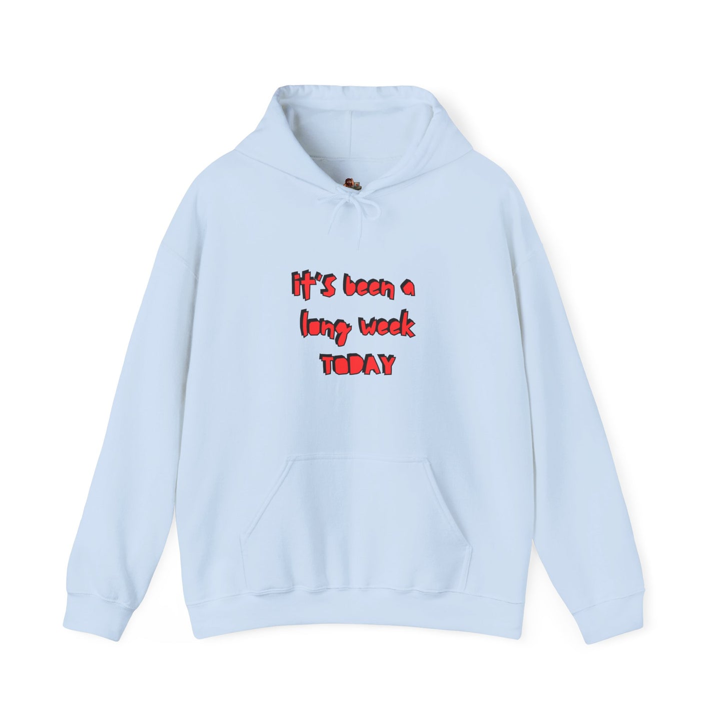 Workplace Wisdoms 'Long Week' Heavy Hooded Sweatshirt