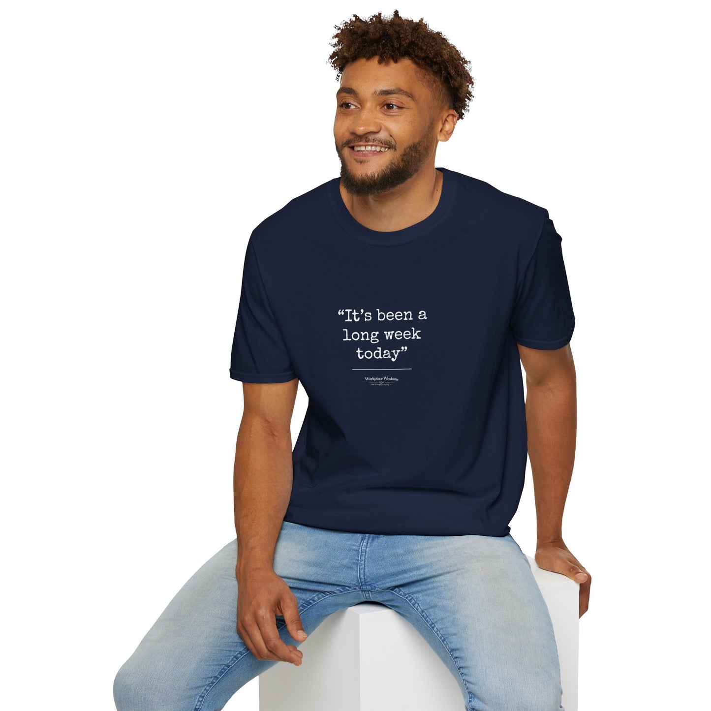 Workplace Wisdoms "Long Week" Unisex Soft Cotton T-Shirt
