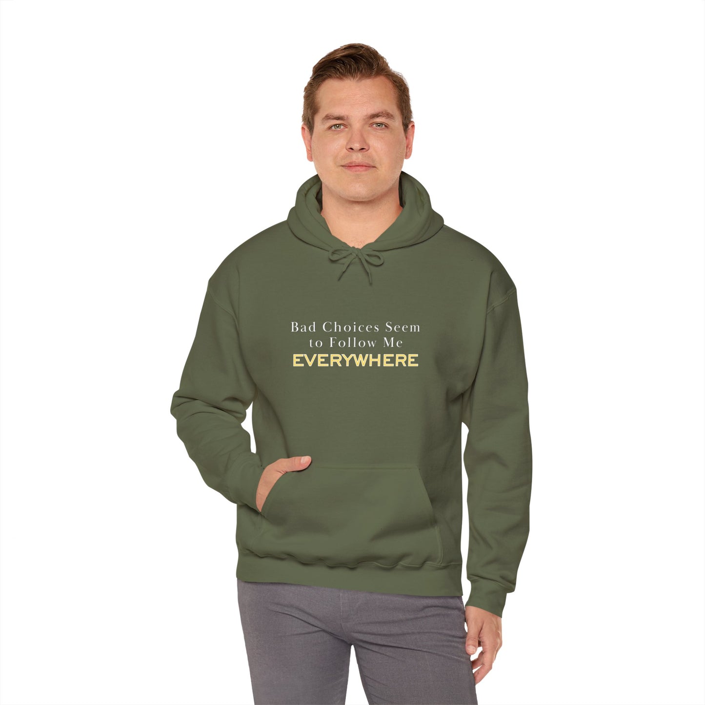 Workplace Wisdoms 'Bad Choices' Heavy Hooded Sweatshirt