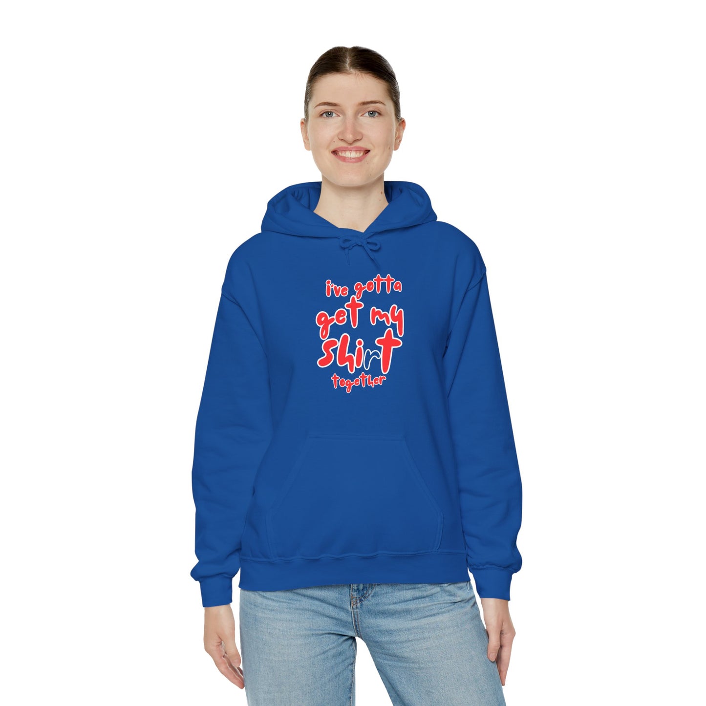 Workplace Wisdoms 'Shit Shirt Together' Heavy Hooded Sweatshirt