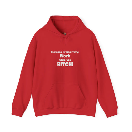 Workplace Wisdoms 'Increase Productivity' Heavy Hooded Sweatshirt