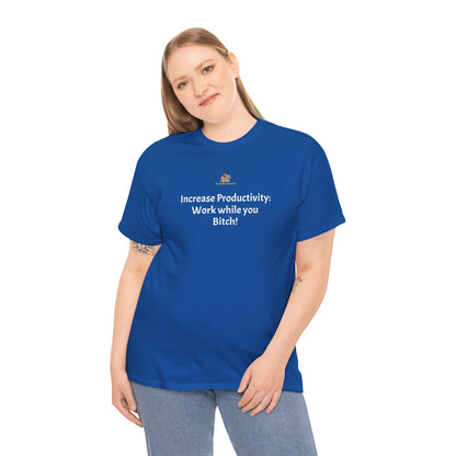 Workplace Wisdoms 'Increase Productivity' Heavy Cotton Tee