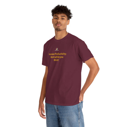 Workplace Wisdoms 'Increase Productivity' Heavy Cotton Tee