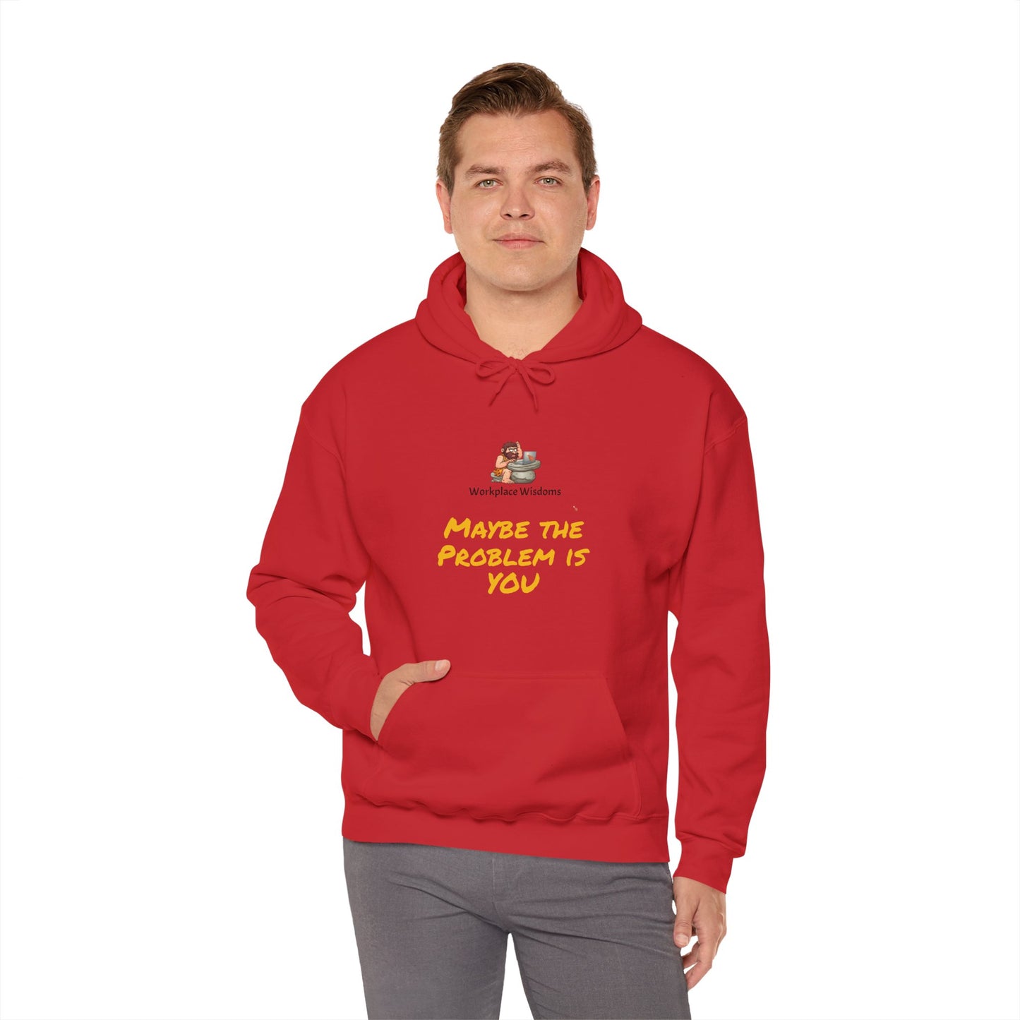 Workplace Wisdoms 'Problem' Heavy Hooded Sweatshirt