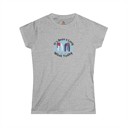 Workplace Wisdoms 'Long Week' Women's Softstyle Tee