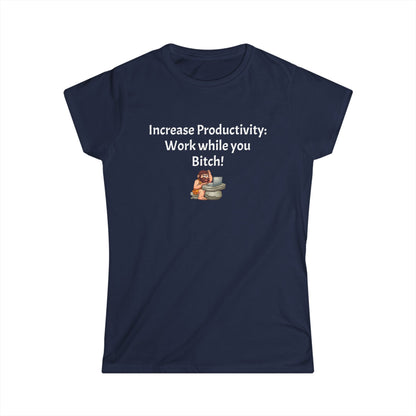 Workplace Wisdoms 'Increase productivity' Women's Softstyle Tee