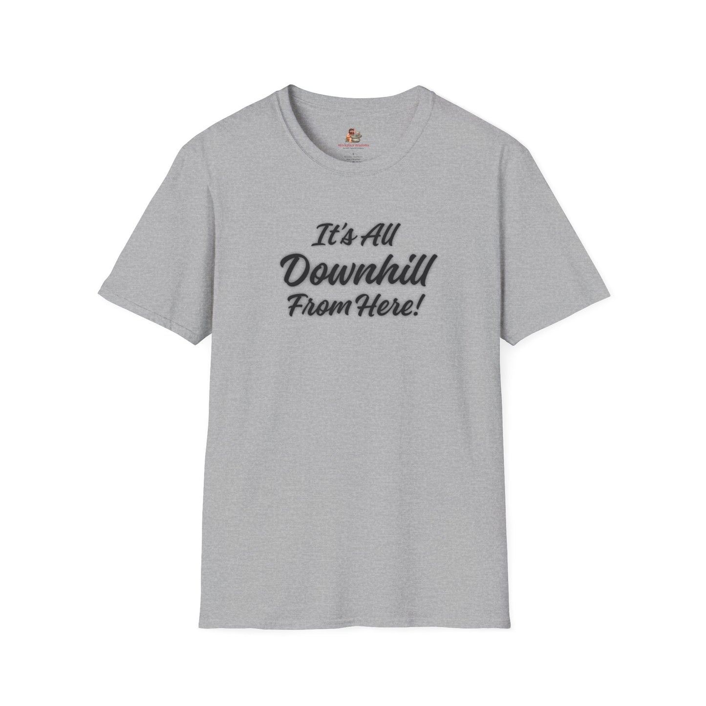 Workplace Wisdoms 'Downhill' Unisex Soft Cotton Tee