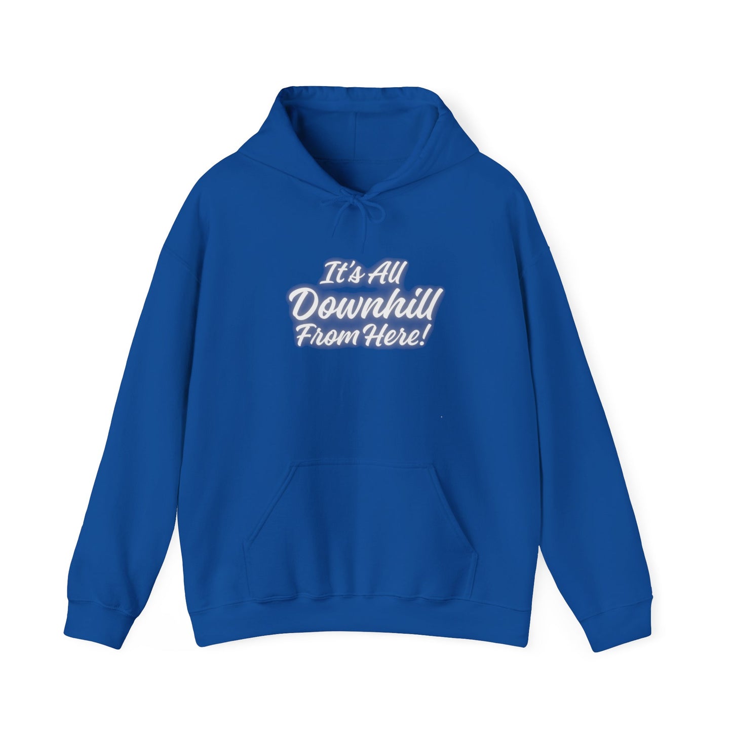 Workplace Wisdoms 'Downhill' Heavy Hooded Sweatshirt