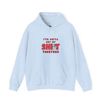 Workplace Wisdoms 'Shit Shirt Together' Heavy Hooded Sweatshirt