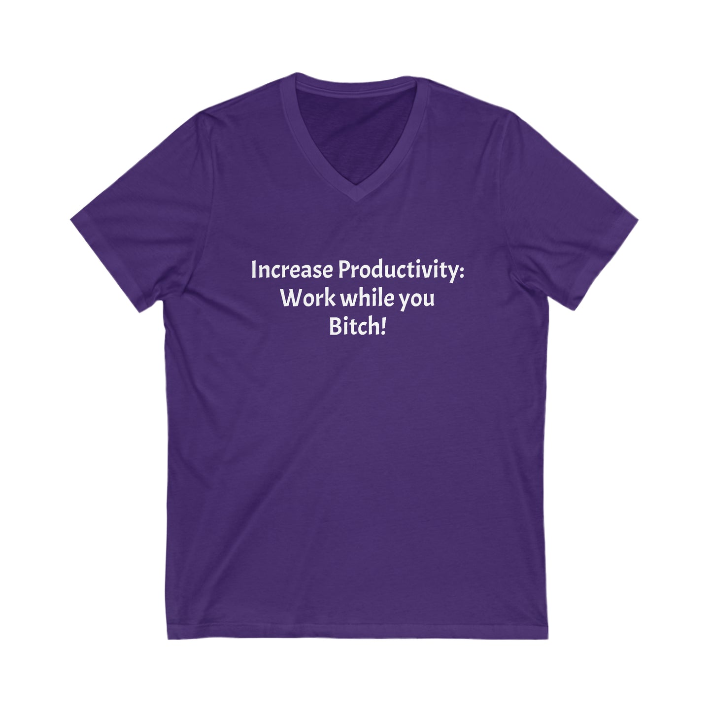 Increase Productivity - Unisex Jersey Short Sleeve V-Neck Tee