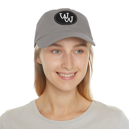 Workplace Wisdoms Logo Hat with Leather Patch (Round)