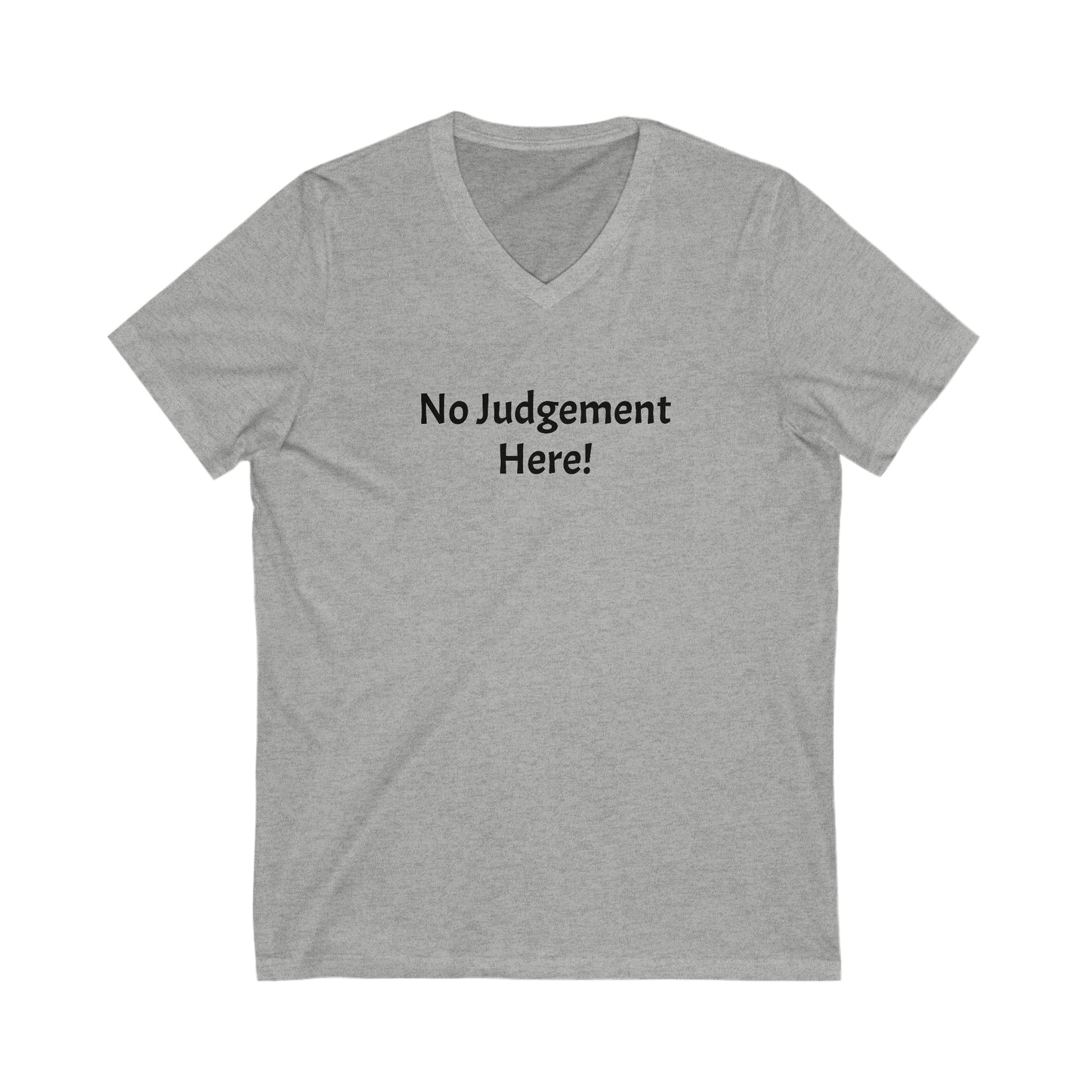 No Judgement - Unisex Jersey Short Sleeve V-Neck Tee