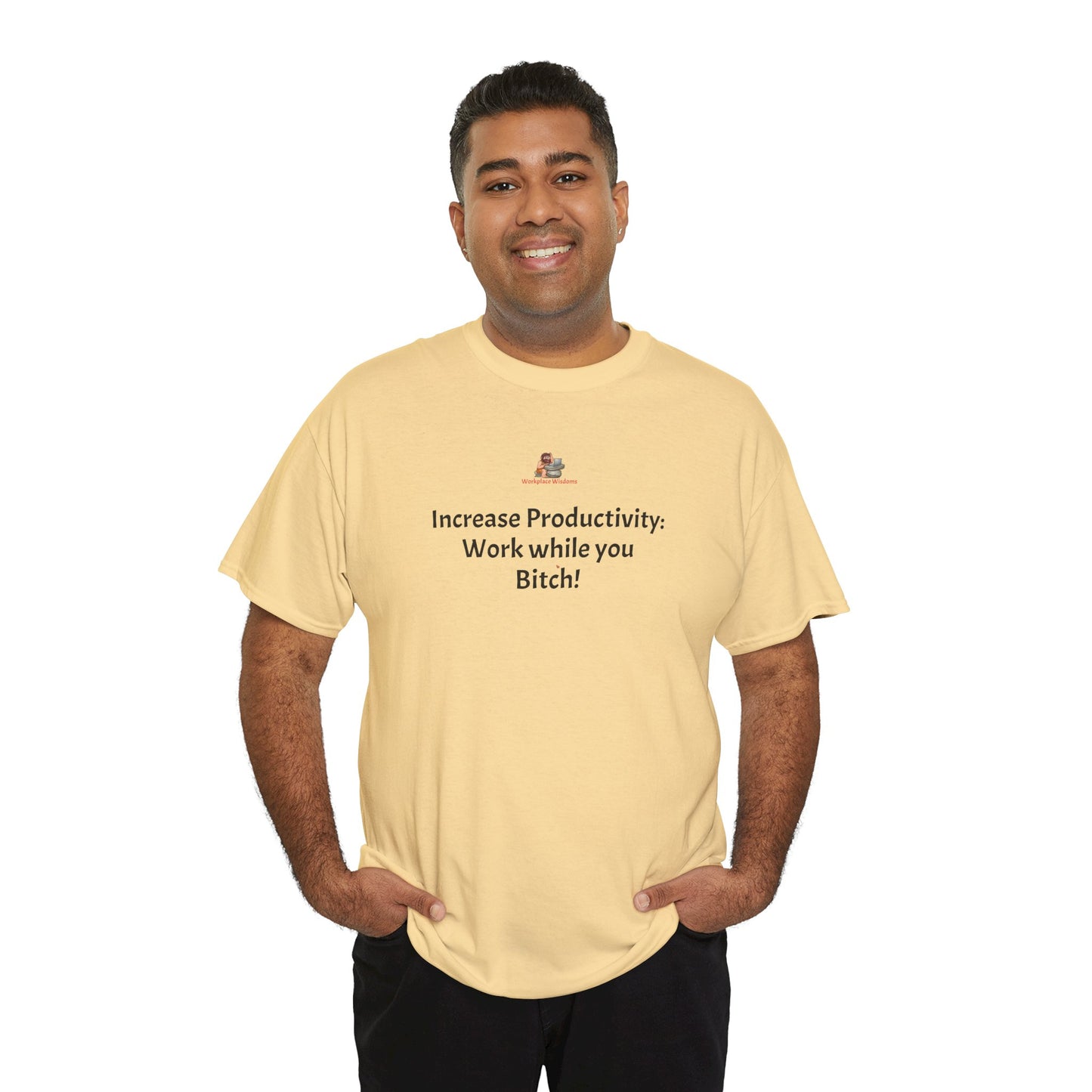 Workplace Wisdoms 'Increase Productivity' Heavy Cotton Tee