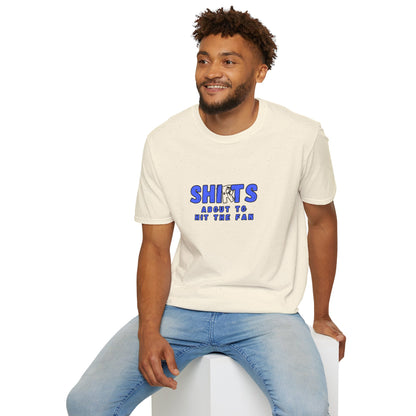 Workplace Wisdoms 'Hit the Fan' Unisex Soft Cotton Tee