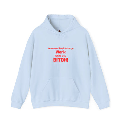 Workplace Wisdoms 'Increase Productivity' Heavy Hooded Sweatshirt