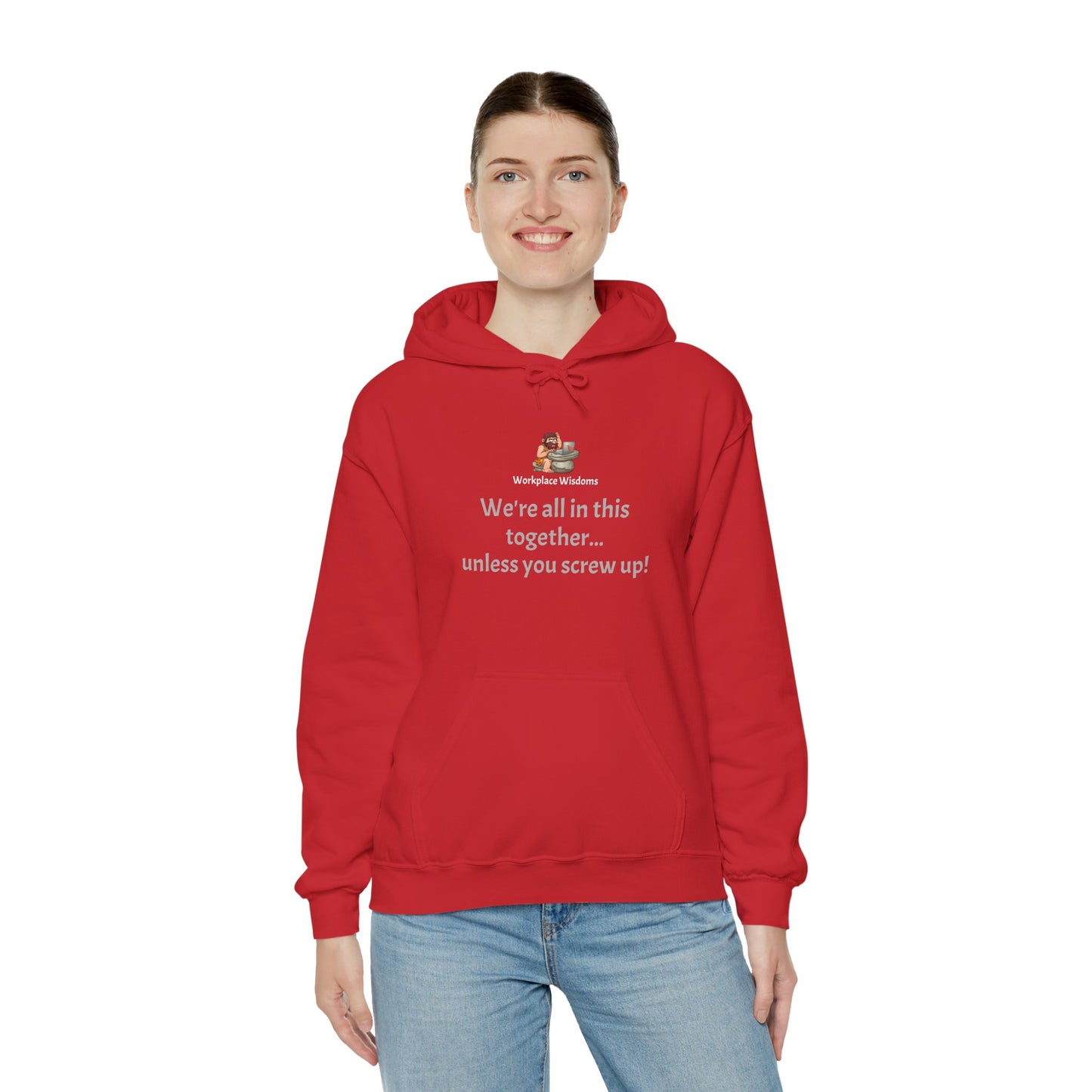 Workplace Wisdoms 'Screw up' Heavy Hooded Sweatshirt