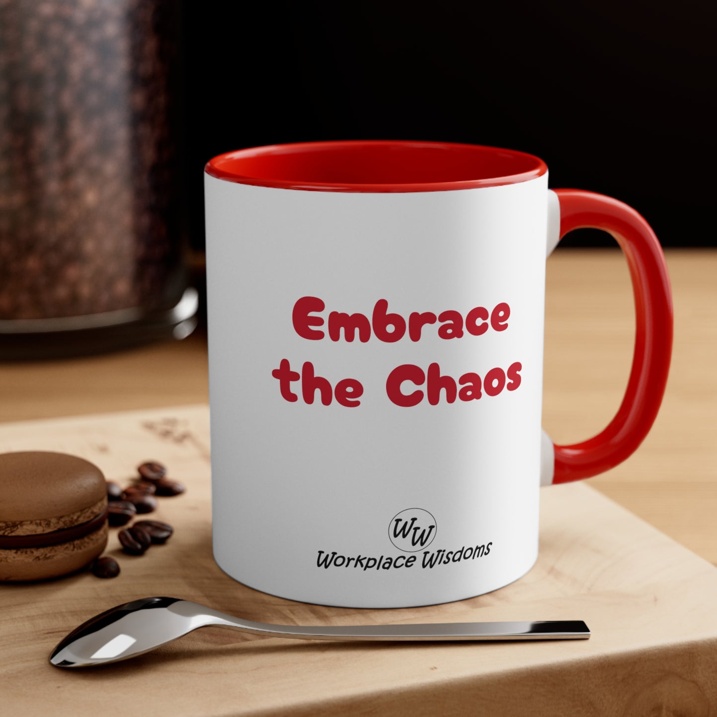 Embrace the Chaos - Accent Coffee Mug, 11oz