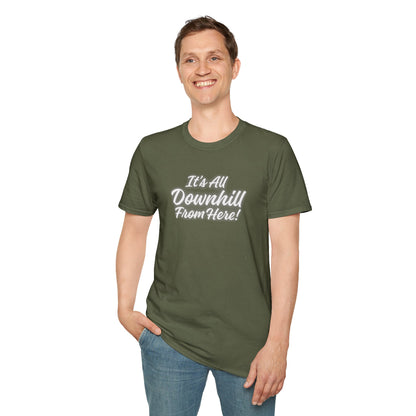 Workplace Wisdoms 'Downhill' Unisex Soft Cotton Tee