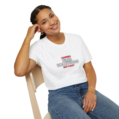 Workplace Wisdoms 'Leaders' Unisex Soft Cotton Tee