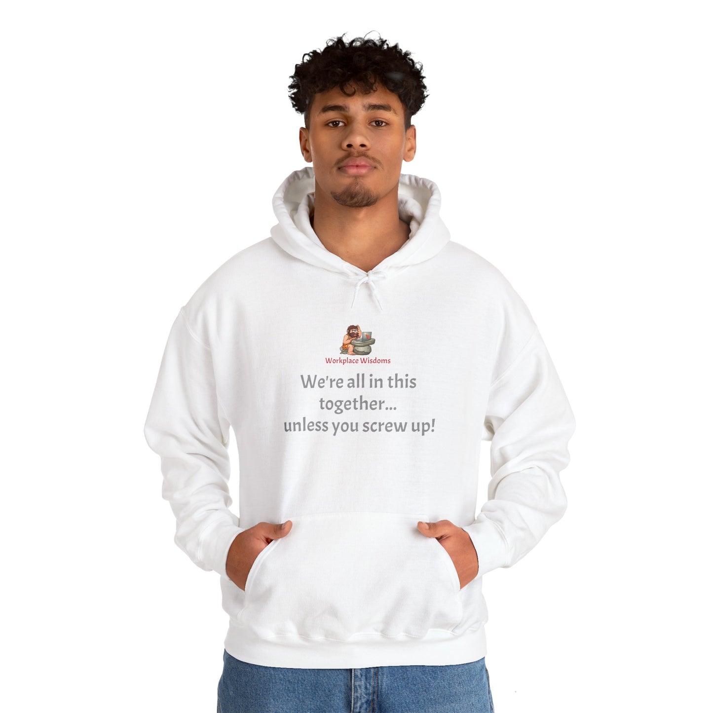 Workplace Wisdoms 'Screw up' Heavy Hooded Sweatshirt